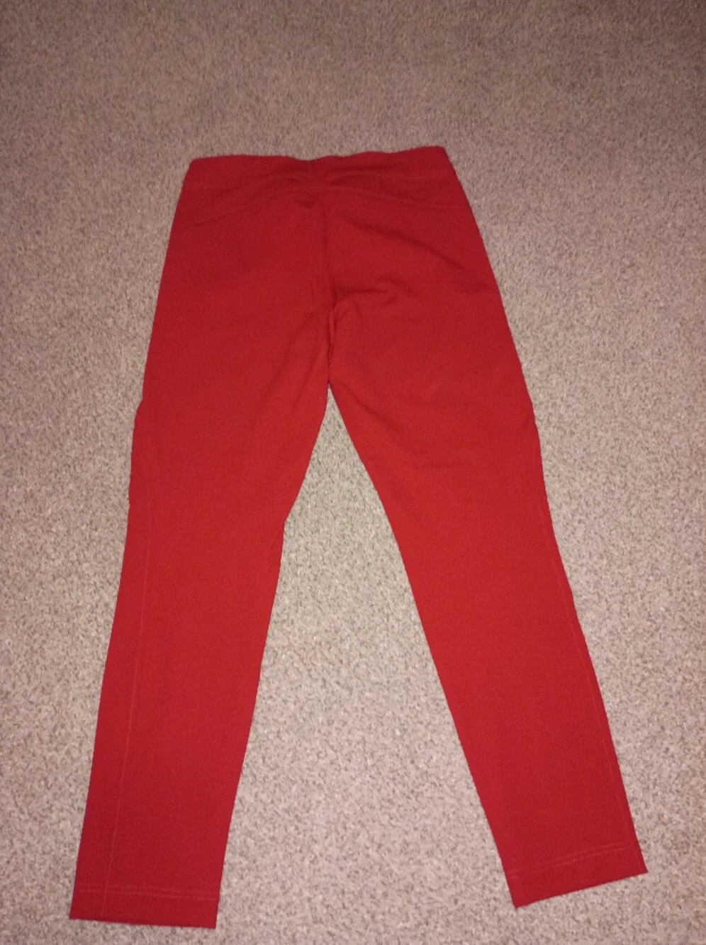 🍒 Tommy Hilfiger Red pants with Signature gold Trim